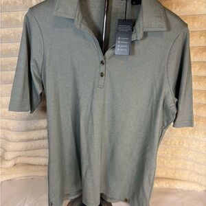 Travis Mathew Steel Gray Polo Shirt